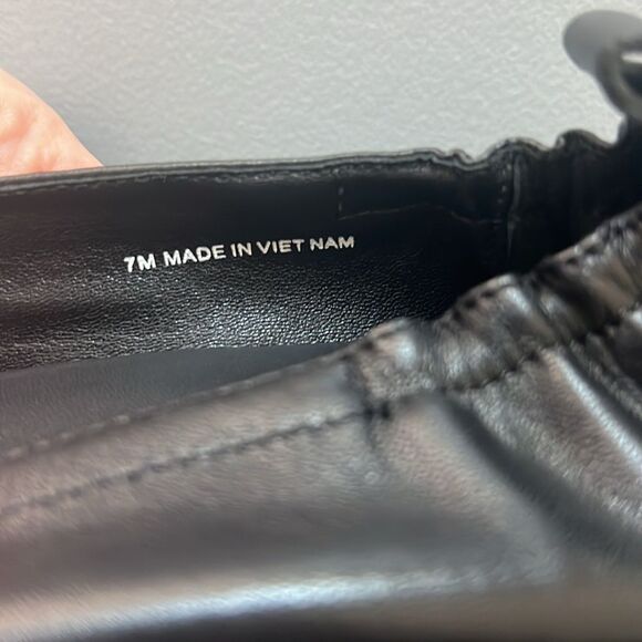 New Everlane The Day Heel Black Leather Size 7M - Picture 12 of 15